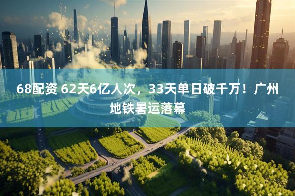 68配资 62天6亿人次，33天单日破千万！广州地铁暑运落幕